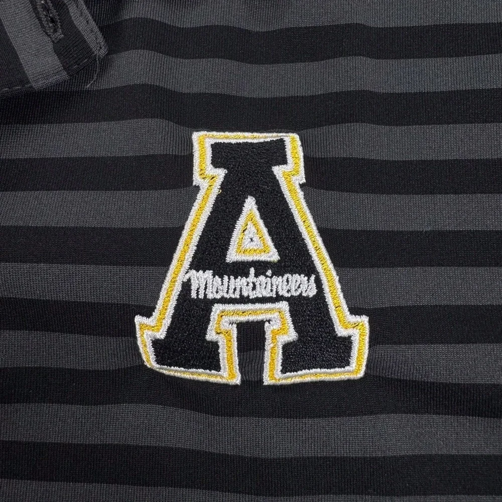 Appalachian State Mountaineers Polo Shirt Mens XL Black NCAA Golf Nike Dri Fit